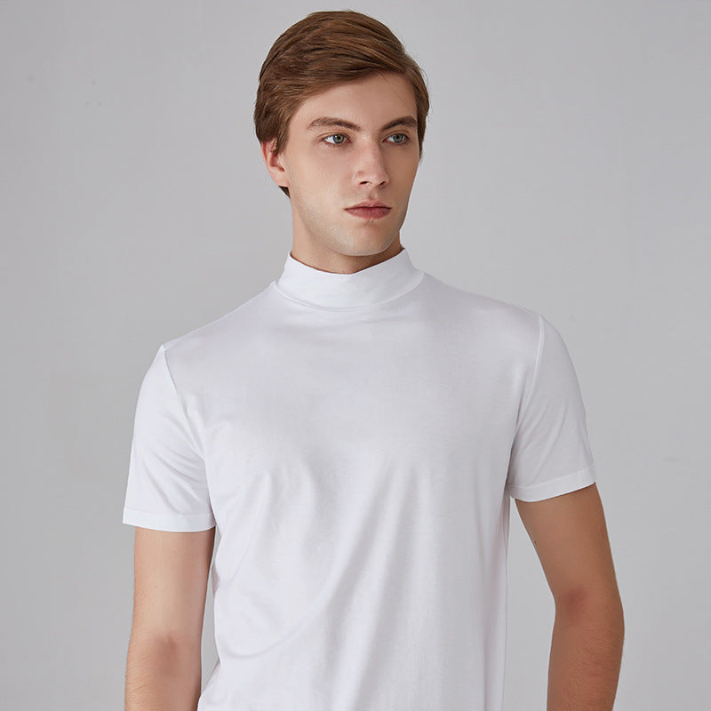 T-shirt à col montant pour homme-3